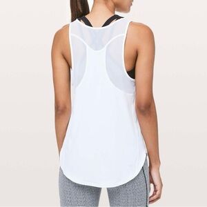 lululemon athletica White Racerback Tank Top